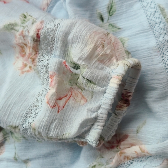 Loveshackfancy noelle floral cotton mini dress, peri XS - Picture 10 of 15